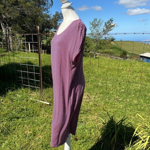Tommy Bahama Cassia Striped T-shirt Dress Causal Tutti Frutti Small P - Picture 5 of 7